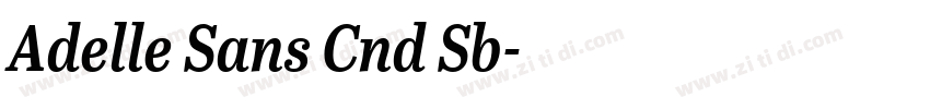 Adelle Sans Cnd Sb字体转换